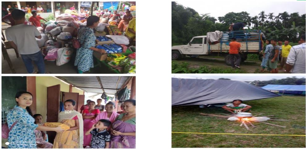 BDF Provided Flood Relief in Assam in 2019